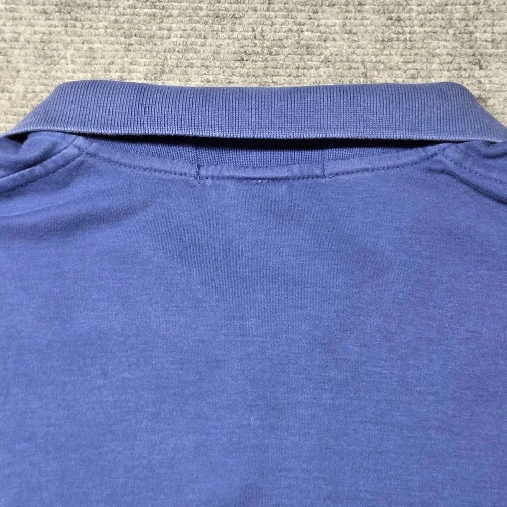 Polo Ralph Lauren Mens Blue Short Sleeve Cotton Polo Shirt Red Pony Logo Large